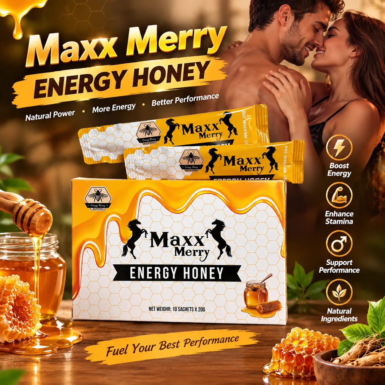 OEM/ODM Factory Direct MexxMerry Honey For Men Treat ED And PE - Image 2